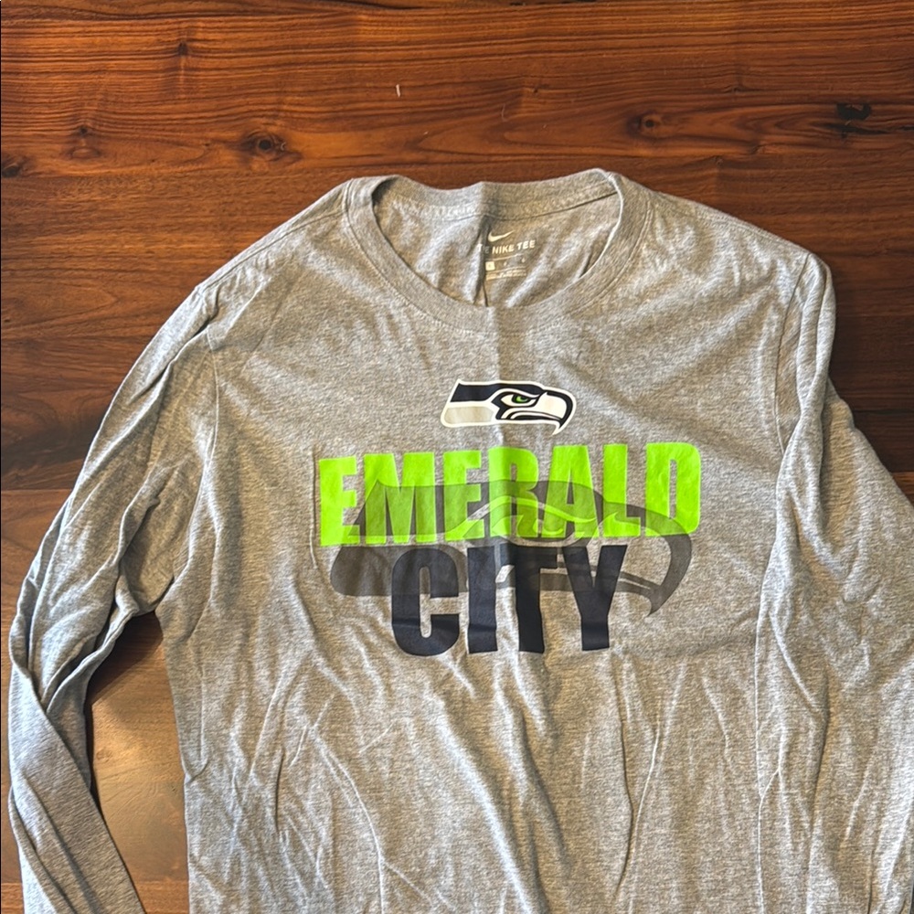 Seattle Seahawks Gray Long Sleeve Shirt
